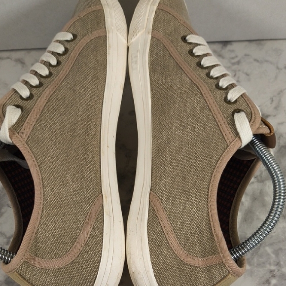 Ben Sherman Khaki Canvas Sneakers - Picture 7 of 11